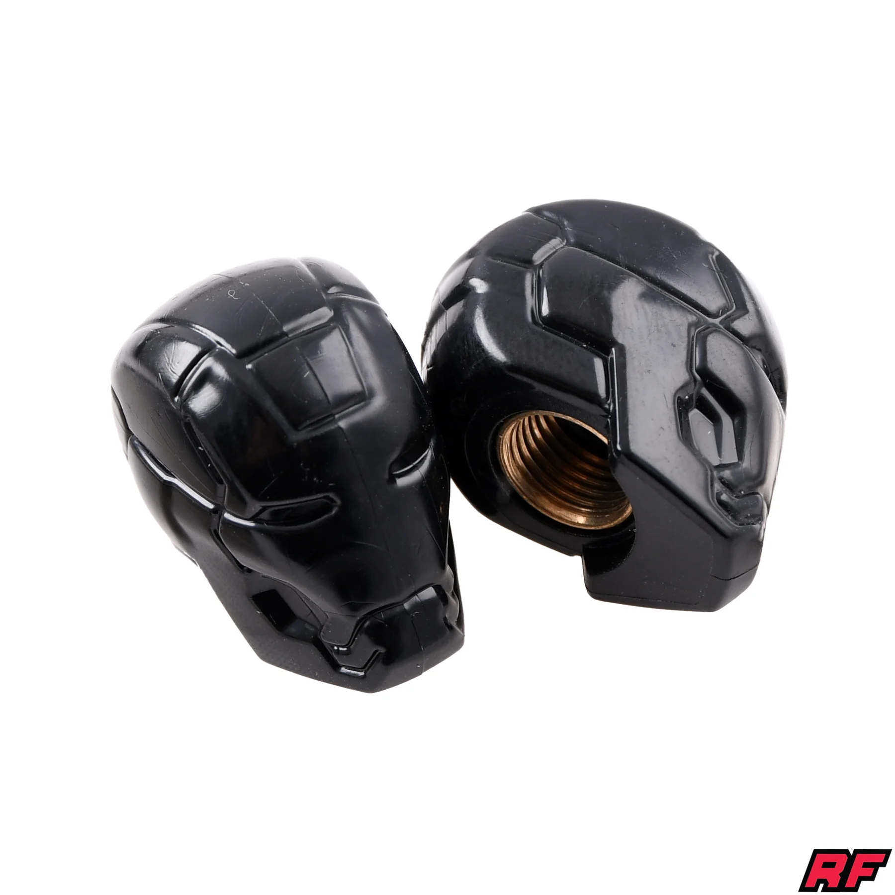 Nakrętka wentyla Racing Force mask czarna 2szt — ujęcie 1