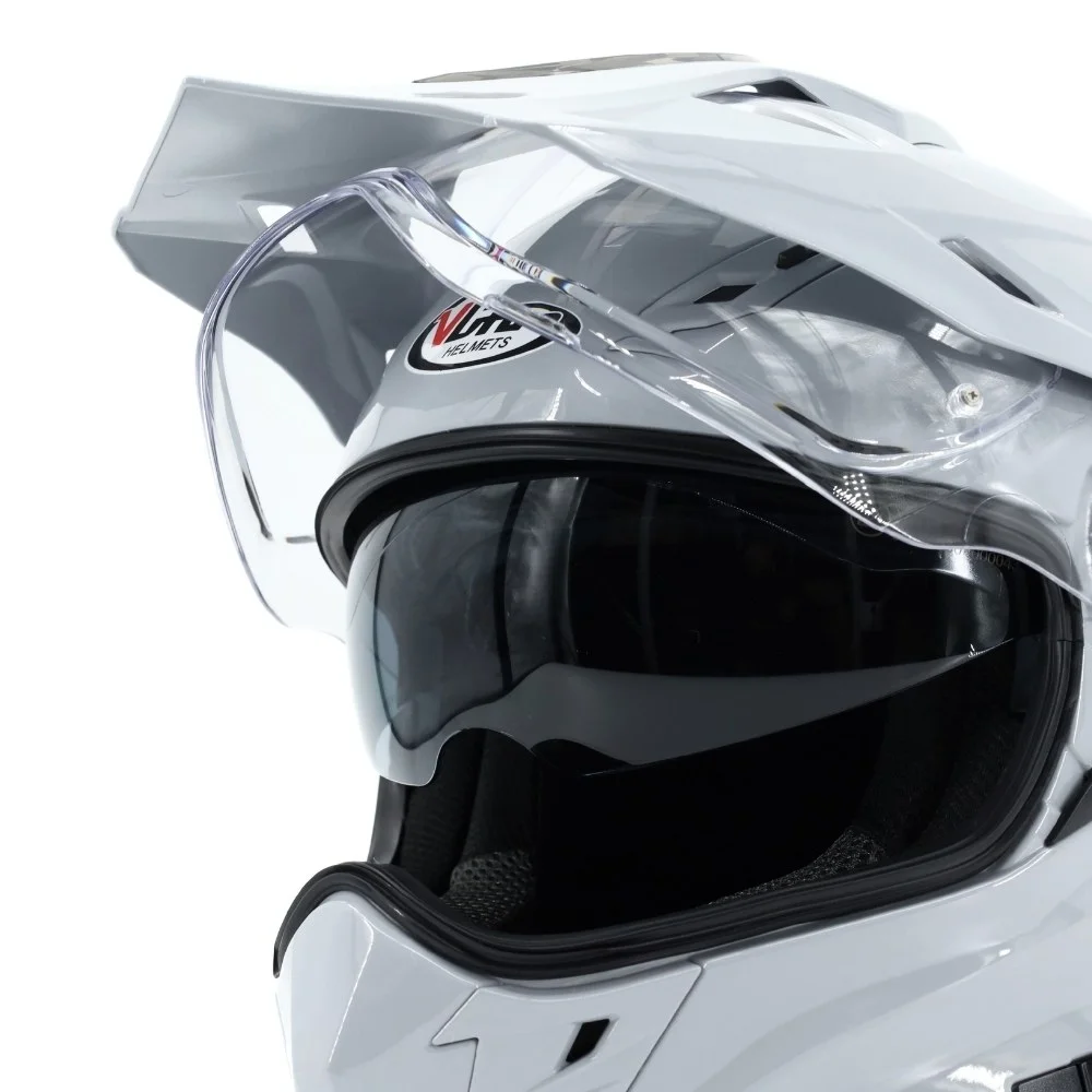 Kask VCAN model H331 nardo grey enduro z szybą i blendą szary XXL — ujęcie 3