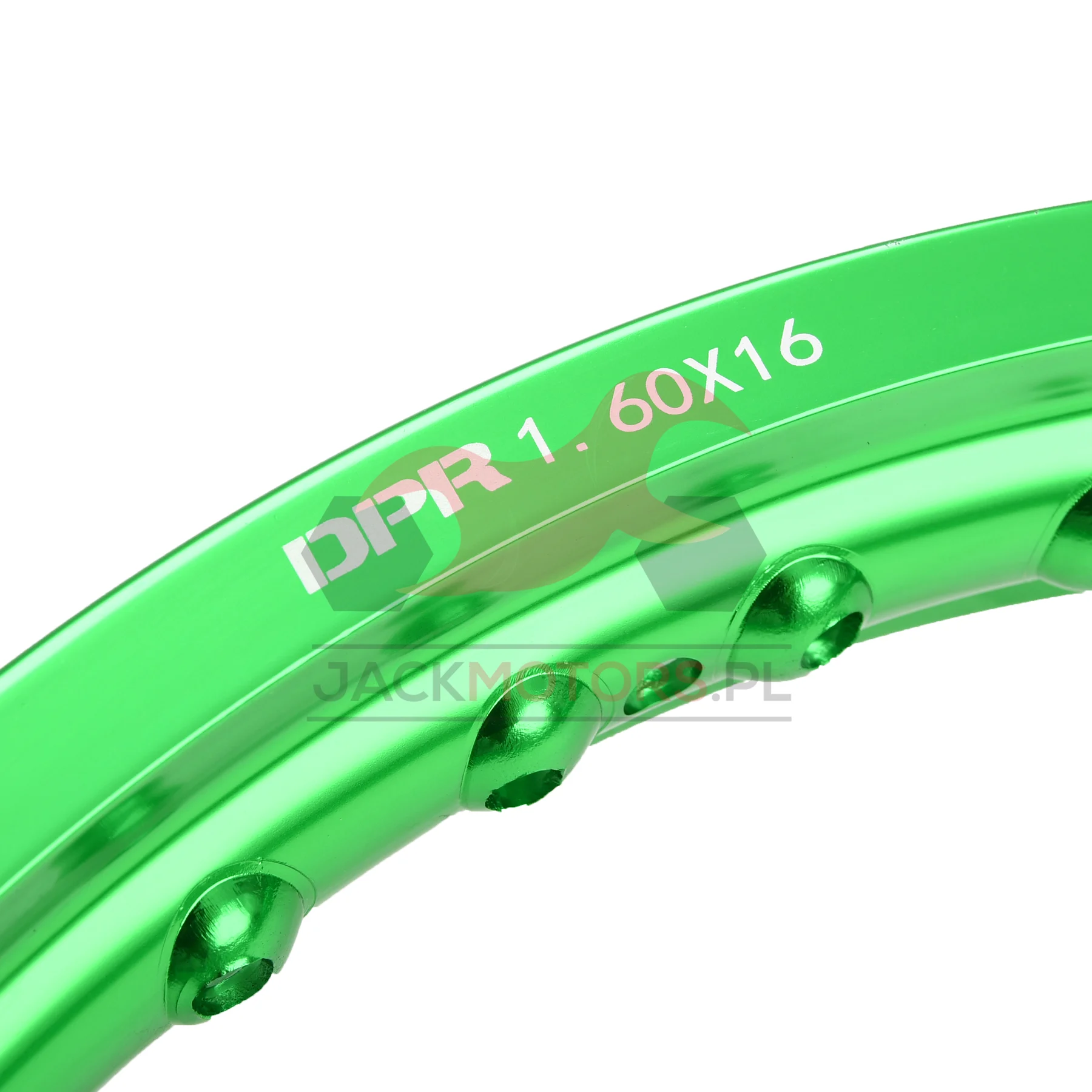 Obręcz koła Simson 1,60 × 16 aluminiowa zielona DPR Classic — ujęcie 3