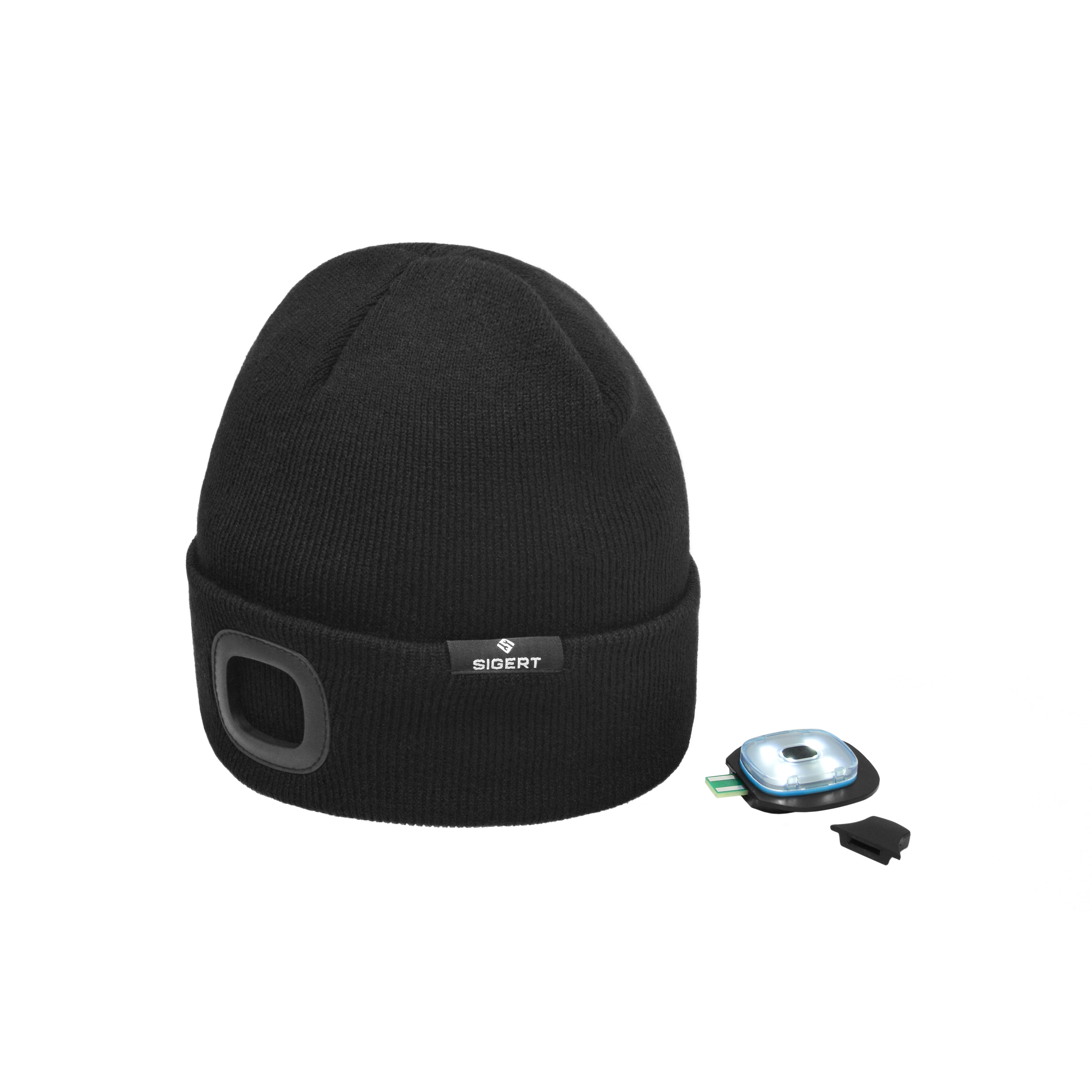 Czapka zimowa z lampką LED SIGERT SG03.001 — ujęcie 2