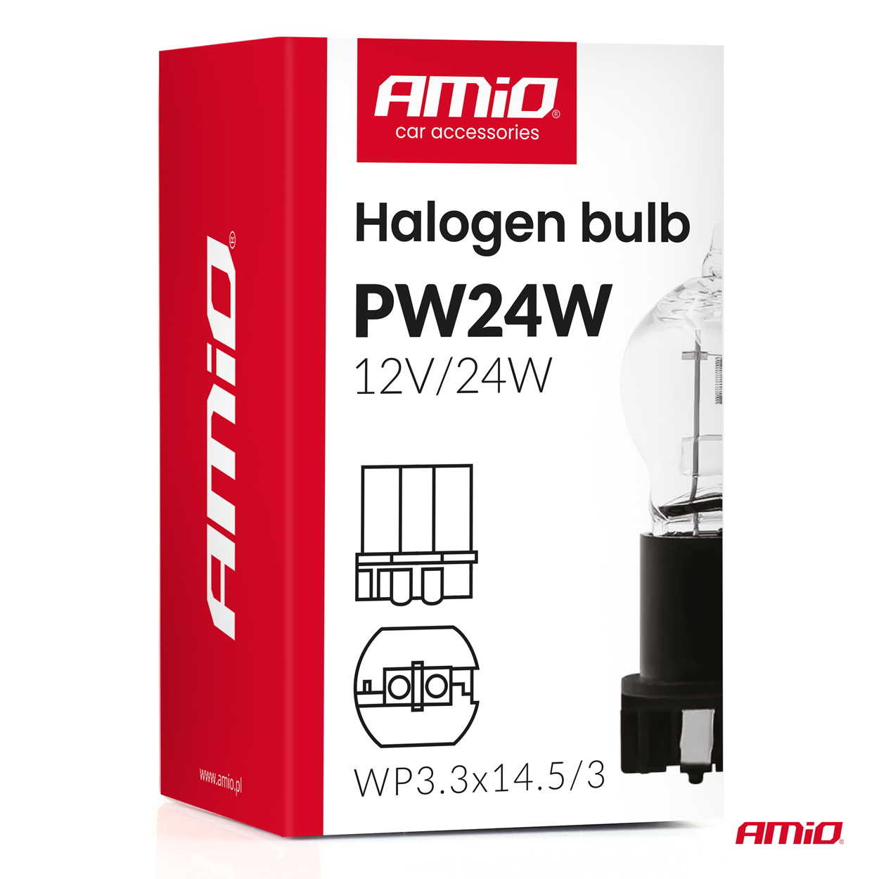 Żarówka halogenowa PW24W WP3.3x14.5-3 24 W 12 V — ujęcie 3
