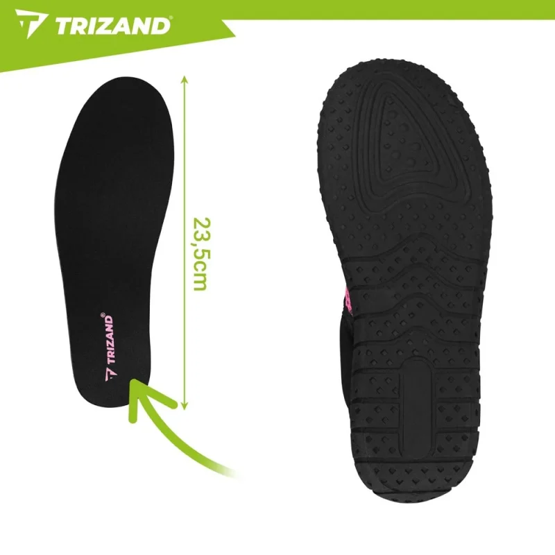 Buty do wody czarno-różowe- rozmiar 36 5mm Trizand — ujęcie 2