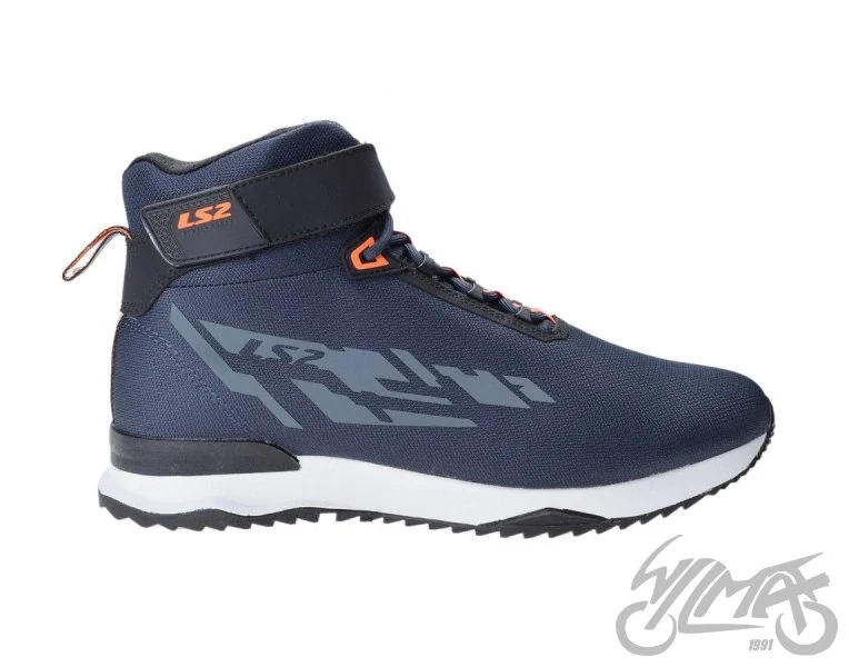 Buty motocyklowe LS2 Acrux — granatowo-pomarańczowe, rozmiar 41 — ujęcie 4