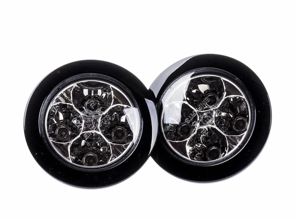 Lampy dzienne diodowe EinParts 12/24V 2x4W OKRĄGŁE POŁYSK OSRAM LED — ujęcie 5