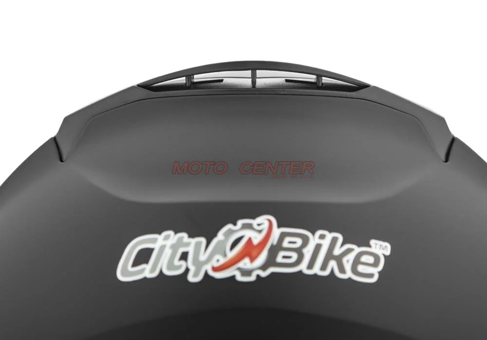Kask motocyklowy otwarty z blendą City-Bike YA-665 czarny mat rozmiar S Homologacja ECE 22.06 — ujęcie 6
