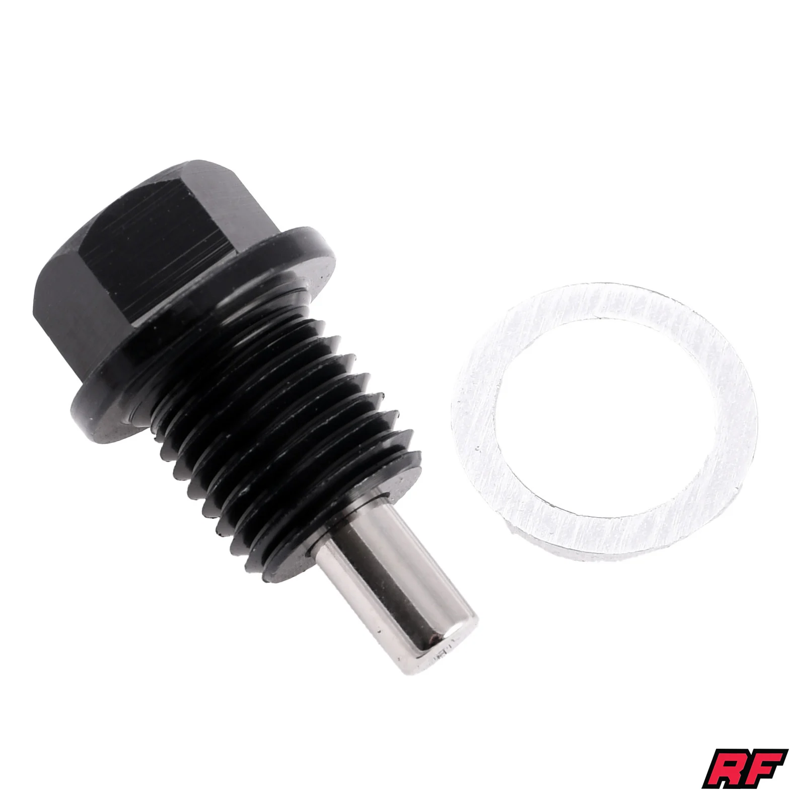 Śruba spustu oleju Simson Racing Force V2 CNC M14 × 1,5 mm z magnesem czarna — ujęcie 1