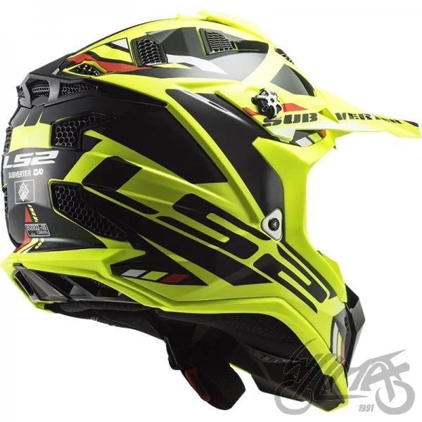 Kask LS2 MX700 Subverter Evo Stomp żółty czarny — rozmiar M — ujęcie 2