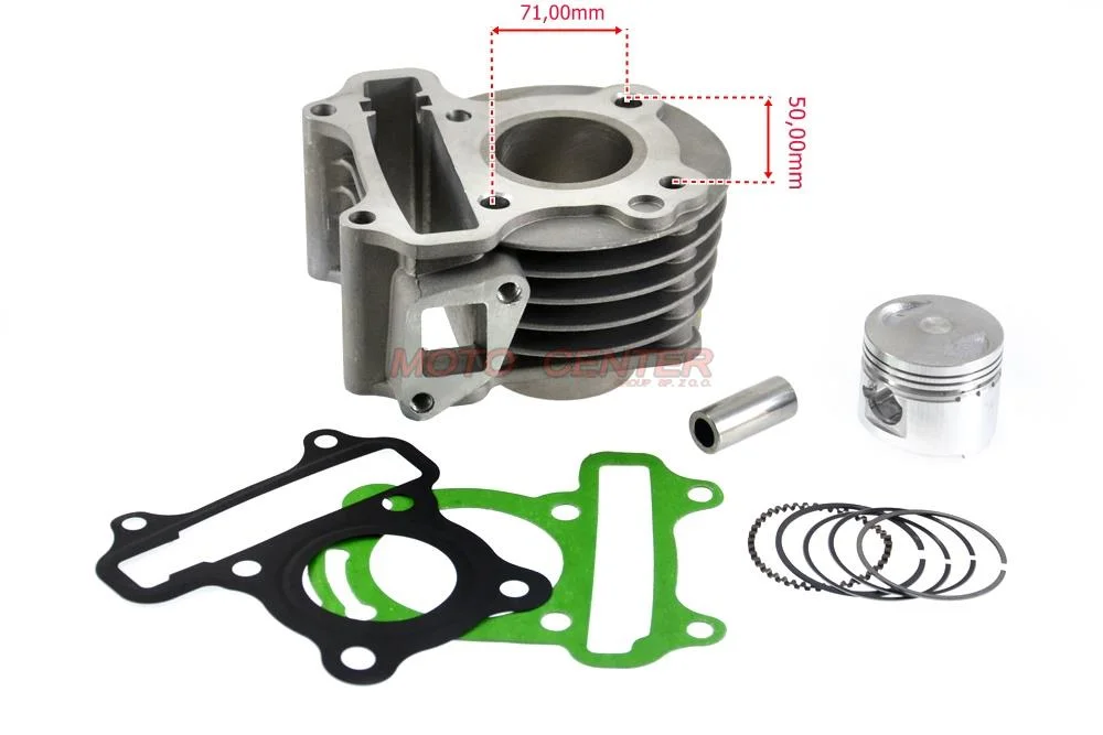 Cylinder 4T 50 cm³ 39,00 × 13 mm, skuter 139QMB GY6 Romet Junak Barton AC — ujęcie 4