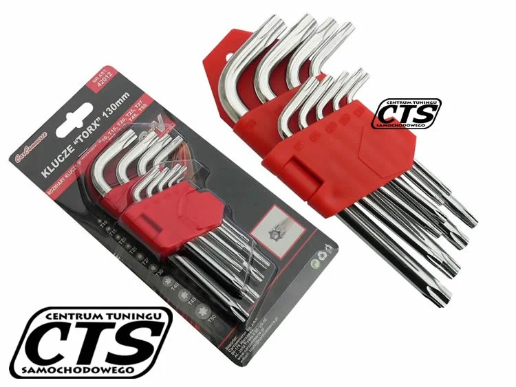 Klucze TORX T10-T50 9 szt. 130 mm