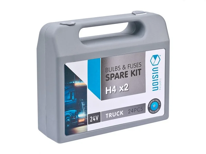 Zestaw z żarówką / zasobnik 24V 2x H4 + 22 elementy — ujęcie 2