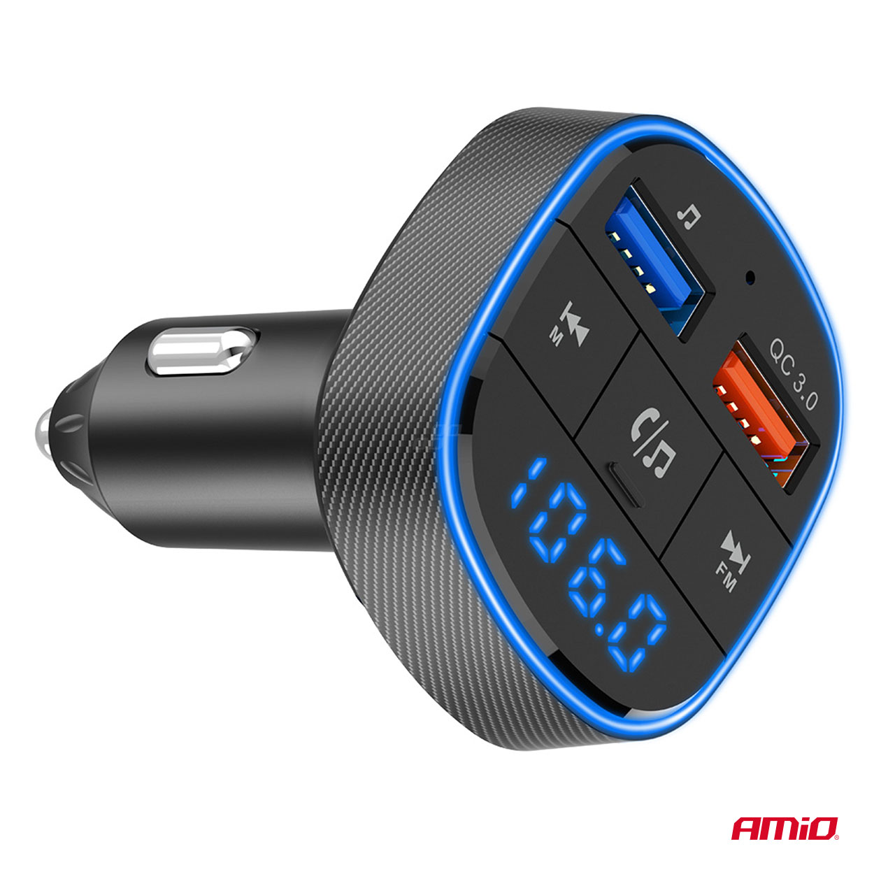 Transmiter samochodowy FM 2×USB-A 12 V 24 V — ujęcie 9