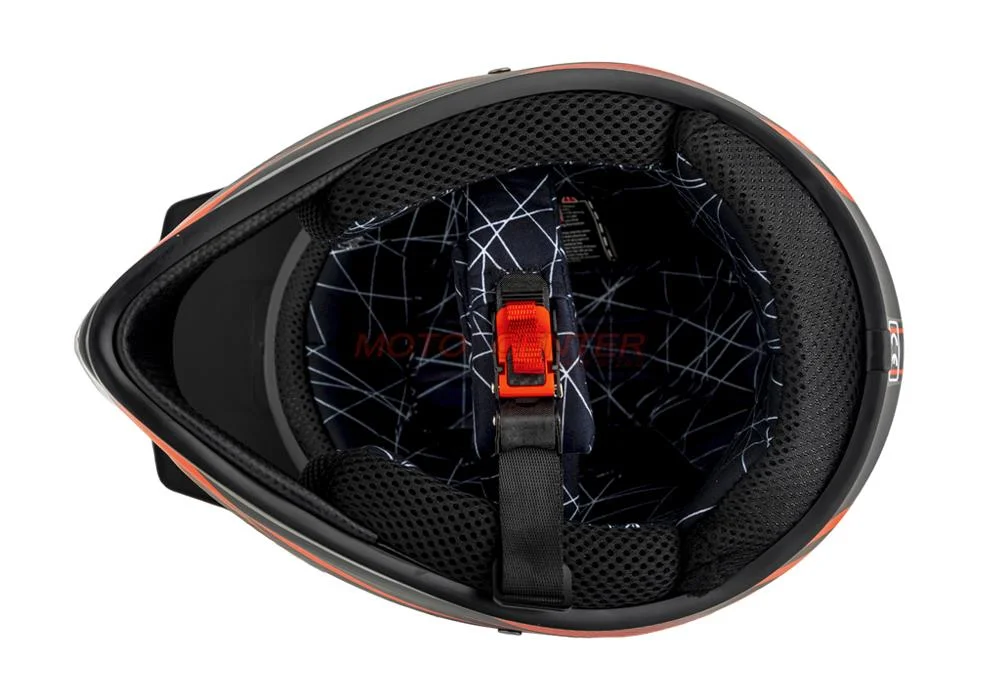 Kask crossowy MPX Dziecięcy WL-801A czarny mat/czerwony S — ujęcie 6
