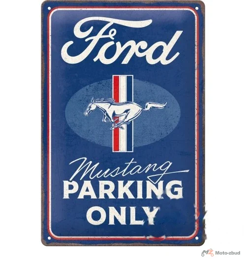 Tablica plakat 20 × 30 Ford mustang parking 22398