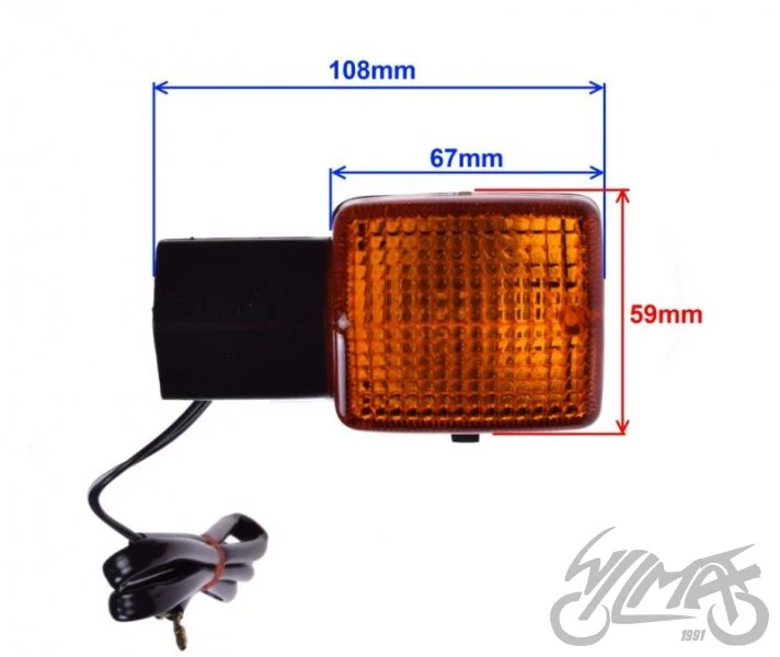 Kierunkowskazy na owiewkę do Hondy CBR600, BA15S 12 V 23 W — para — ujęcie 2