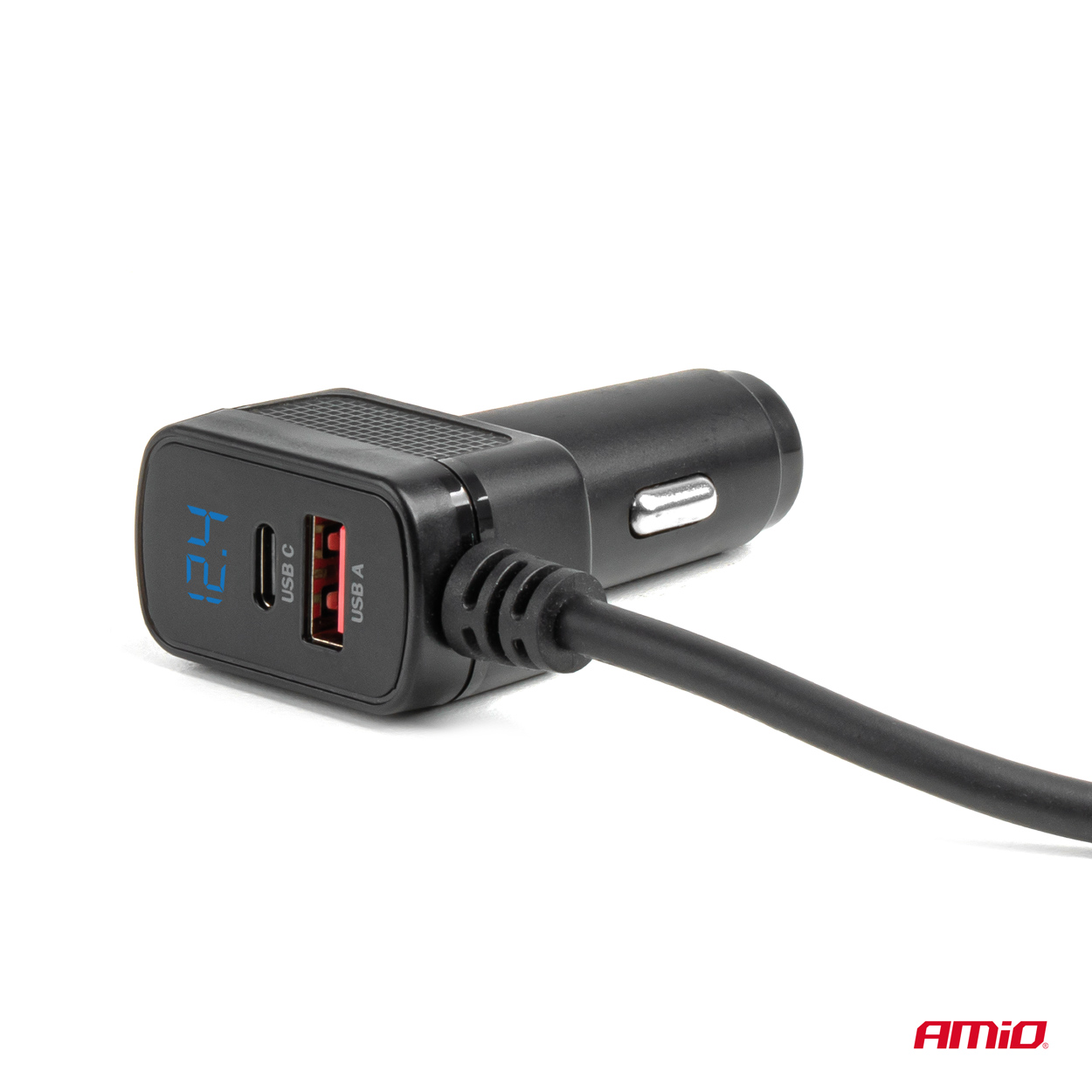 Rozdzielacz gniazda zapalniczki z ładowarką 3xUSB-A USB-C QC 3.0 PD 3.0. 148 W — ujęcie 9