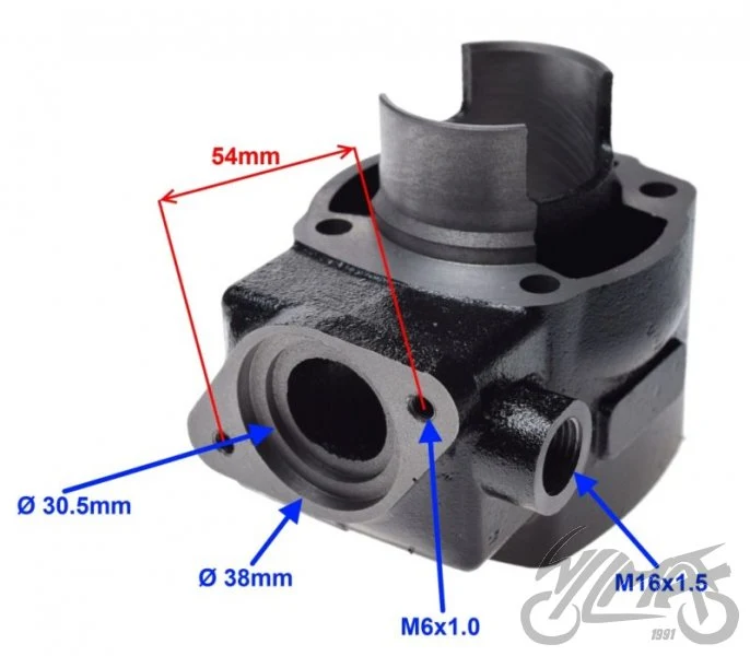 Cylinder 44 mm do Kymco Dink / Super 9 / Bet & Win LC — AY3013B — ujęcie 3