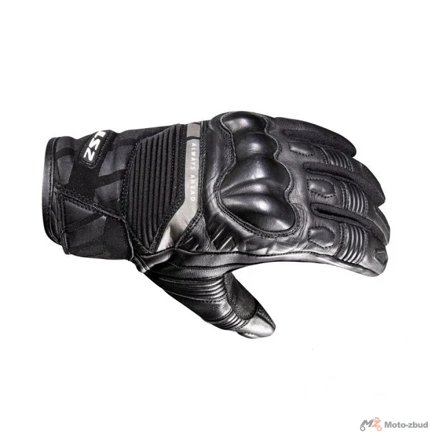 Rękawice motocyklowe LS2 Octane WP Leather męskie Black — XXL