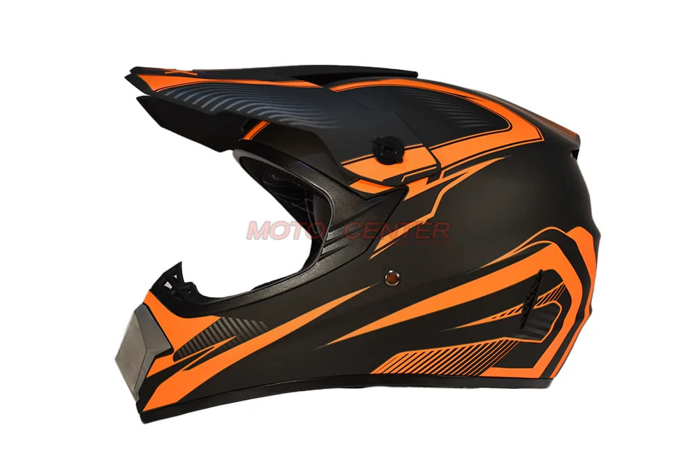 Kask crossowy MPX WL-905 czarny mat/pomarańczowy M — ujęcie 2