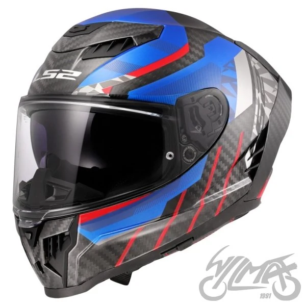 Kask LS2 FF807 Dragon Trax Blue Red — rozmiar M — ujęcie 1