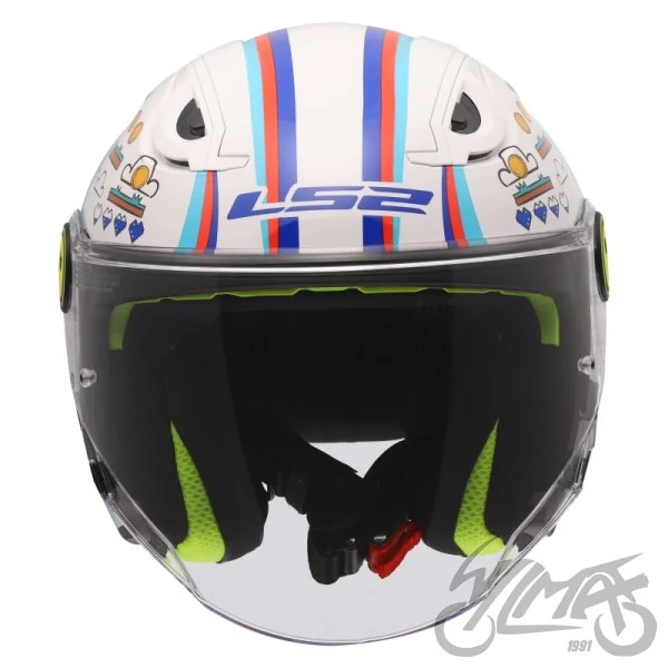 Kask LS2 OF622 funny II next level White — rozmiar M — ujęcie 3