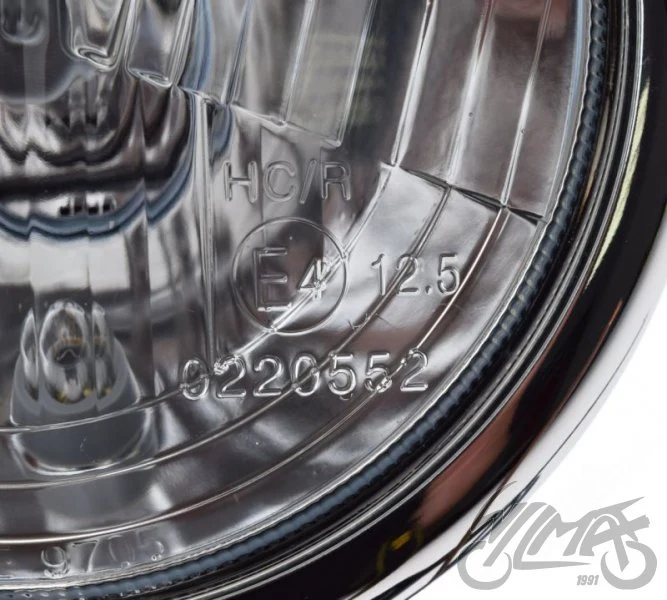 Czarna lampa H4 z chromowaną ramką — AW24336 — ujęcie 4
