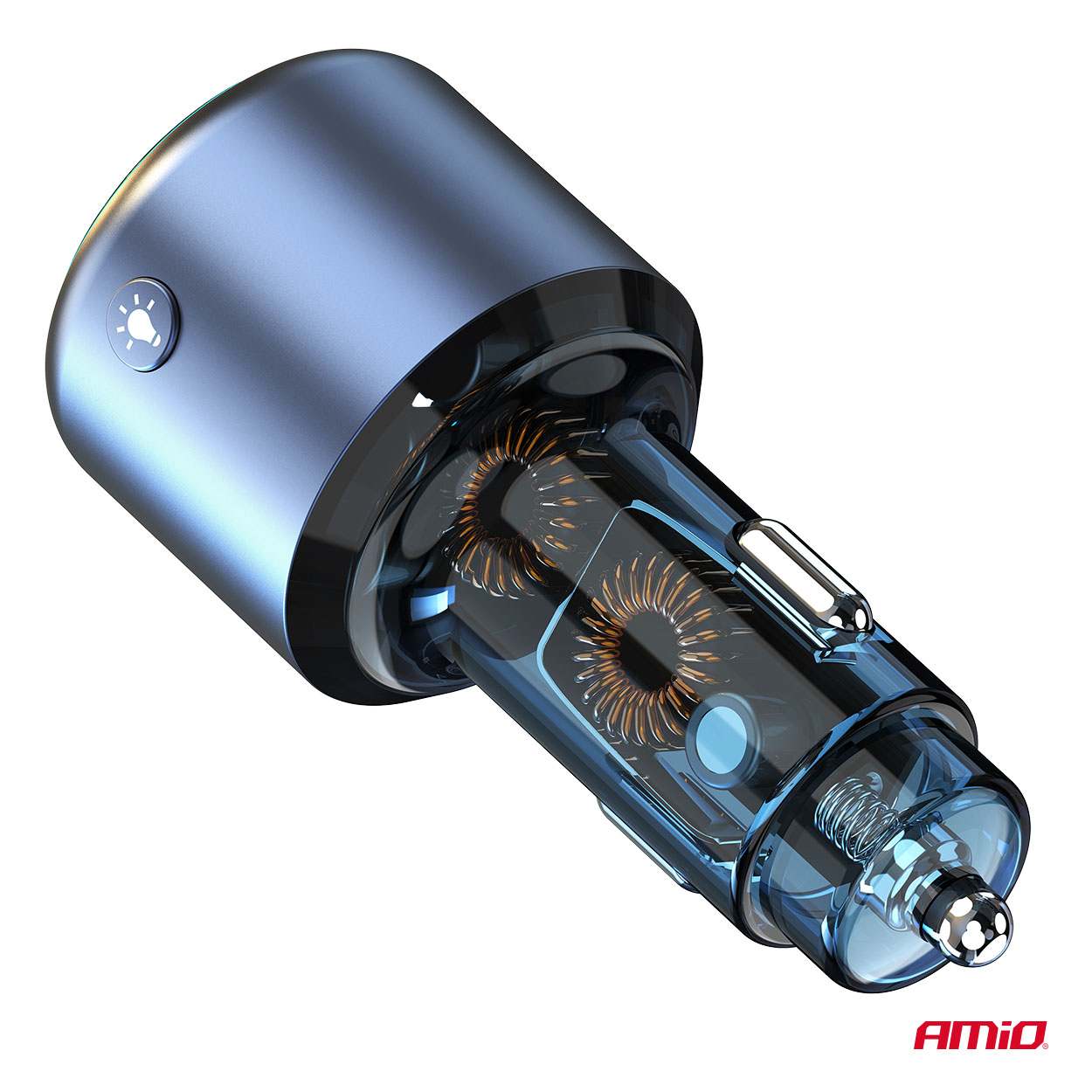 Transmiter samochodowy FM 1×USB-A 1×USB-C 12 V 24 V — ujęcie 10
