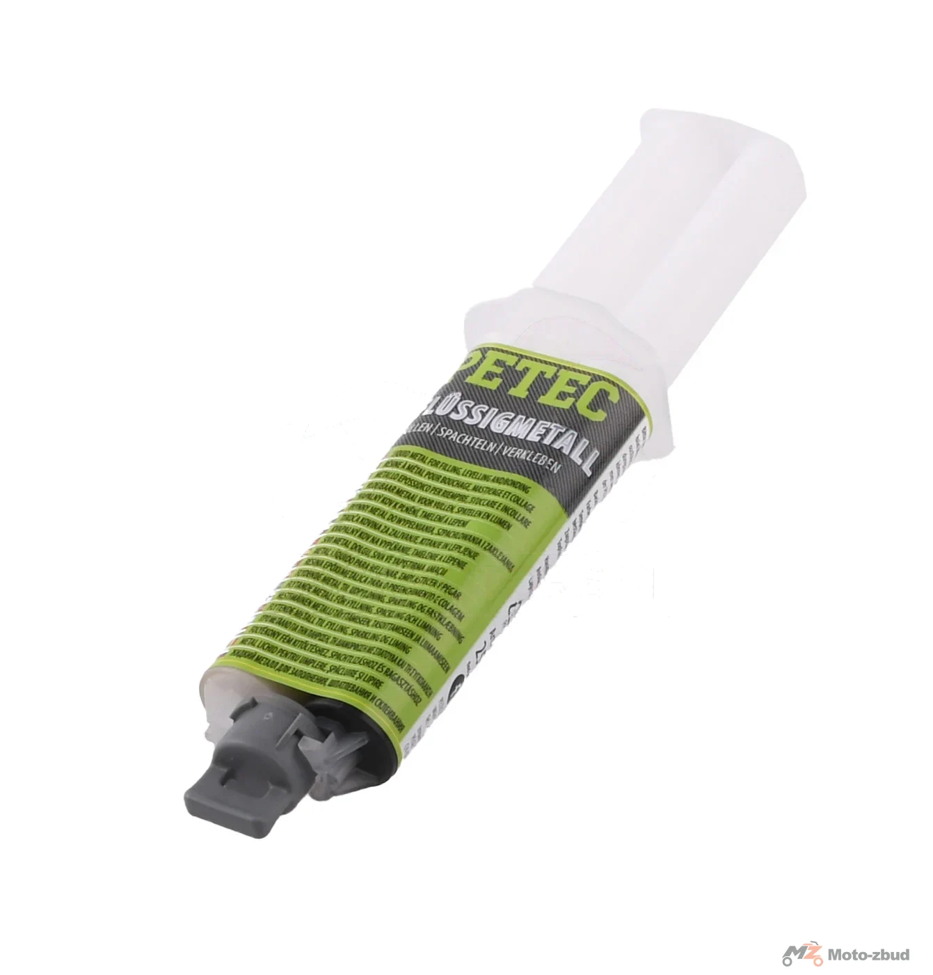 Klej 2-składnikowy płynny metal szary Petec flussigmetall 25 ml