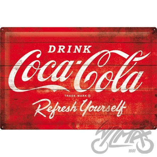 Tablica plakat 40 × 60 Coca-Cola logo red 24019
