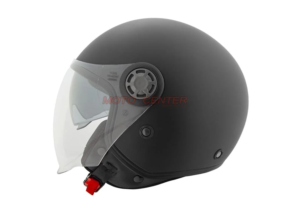Kask motocyklowy otwarty z blendą City-Bike YA-662 czarny mat rozmiar L Homologacja ECE 22.06 — ujęcie 3