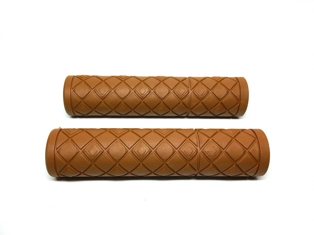 Chwyt kier. gumowy 120 mm karo brąz