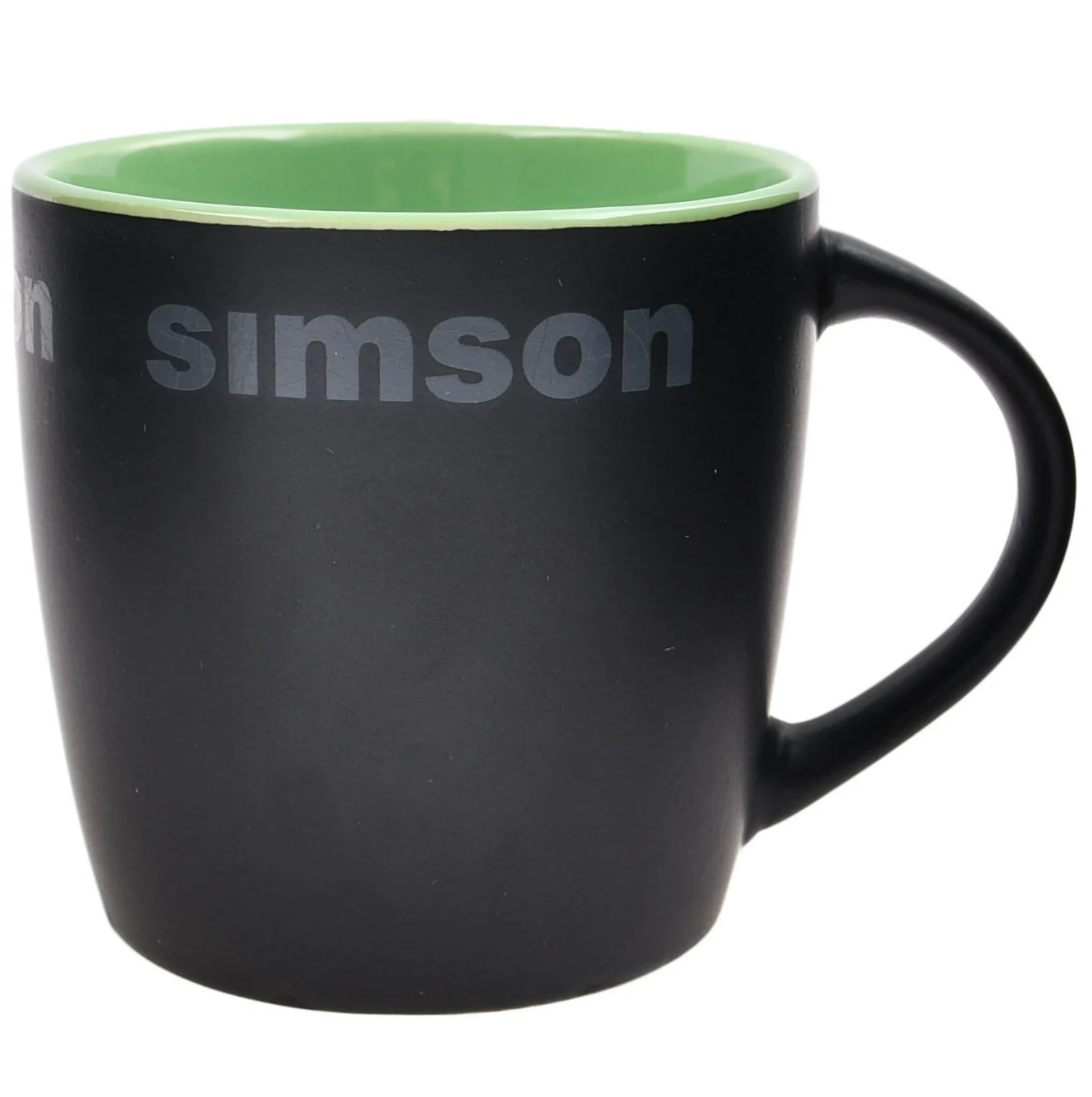 Kubek Simson 250 ml czarny mat - zielony MZA — ujęcie 1
