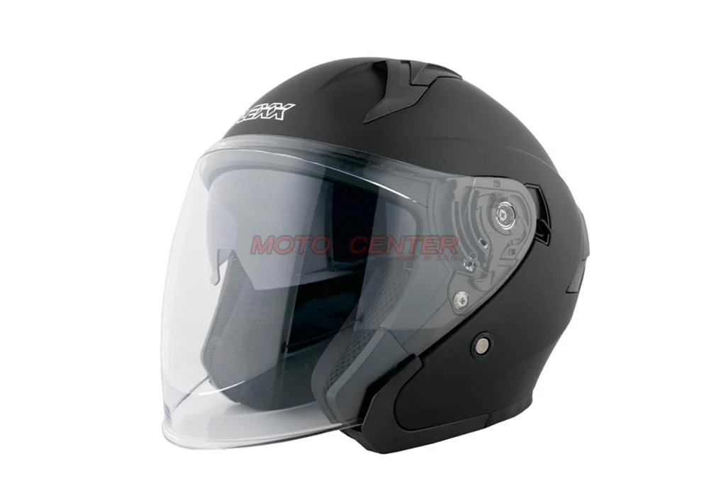 Kask motocyklowy otwarty z blendą BLEXX YA-620 czarny mat XL ECER22.06 — ujęcie 1