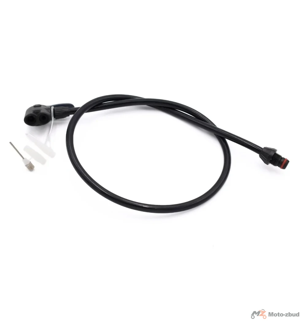 Wężyk pompki AV/fv/dv gumowy z zaciskiem podwójnym A2+H15 (60 cm)