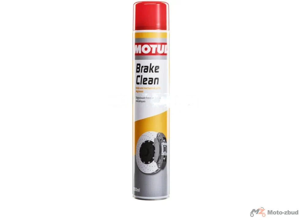 Motul Brake Clean 750 ml, do czyszczenia tarcz i bębnowych układów hamulcowych, sprzęgieł i świec zapłonowych.