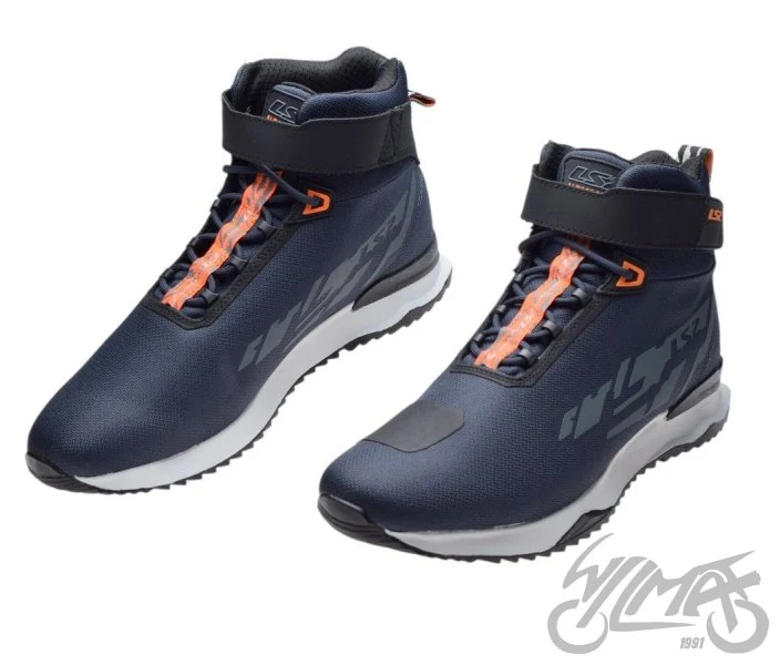 Buty motocyklowe LS2 Acrux — granatowo-pomarańczowe, rozmiar 40 — ujęcie 1