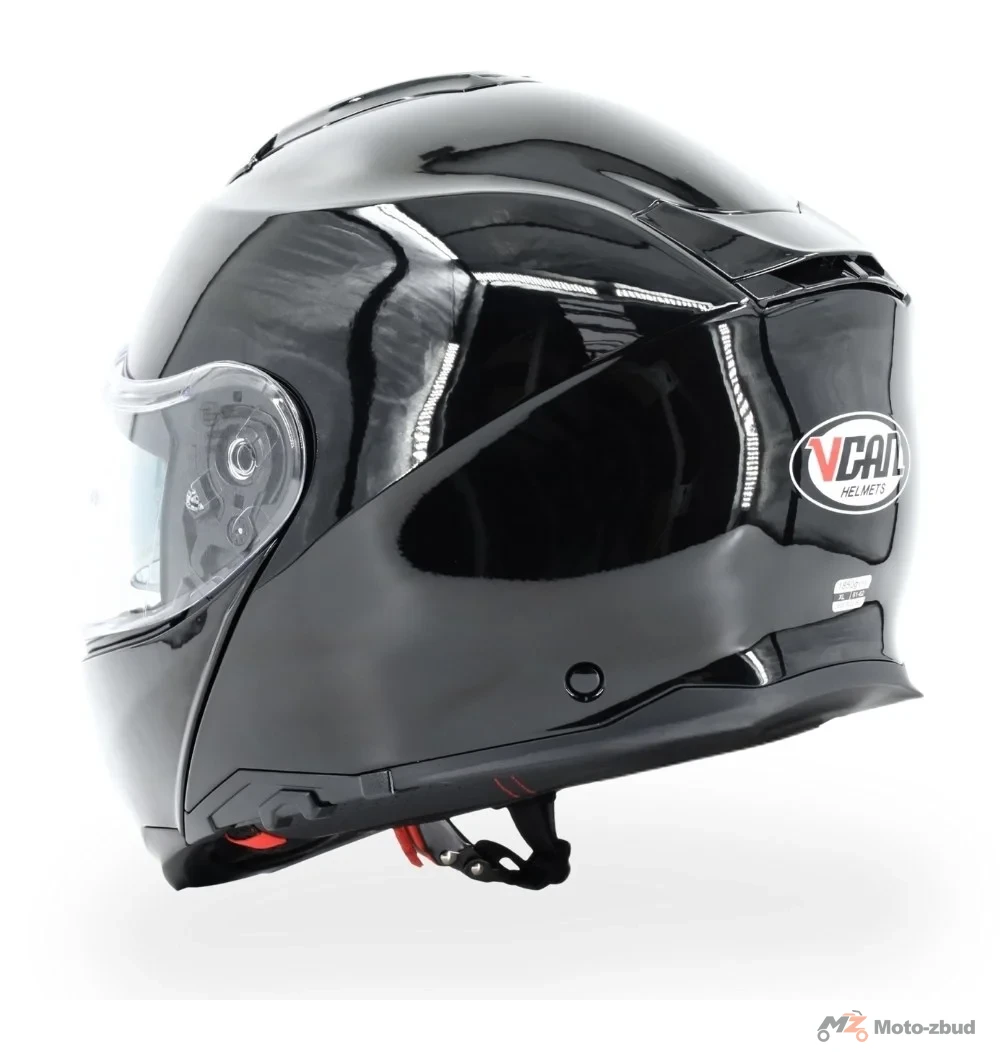 Kask VCAN model H272 Black z podnoszoną szczęką i blendą czarny XXL — ujęcie 5