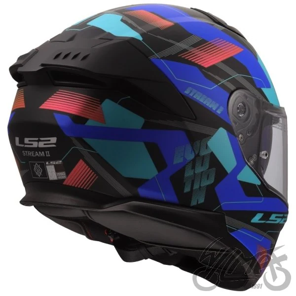 Kask LS2 FF808 Stream II Mika Black Blue — rozmiar L — ujęcie 5