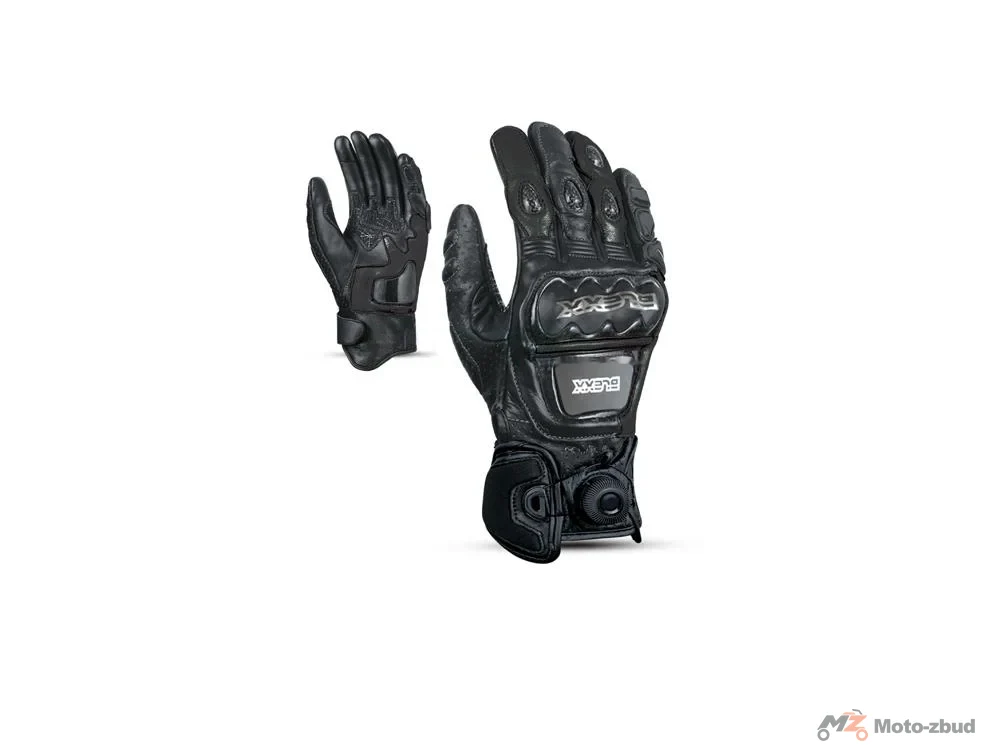 Rękawice motocyklowe skórzane Blexx CE-4431 czarne 3XL