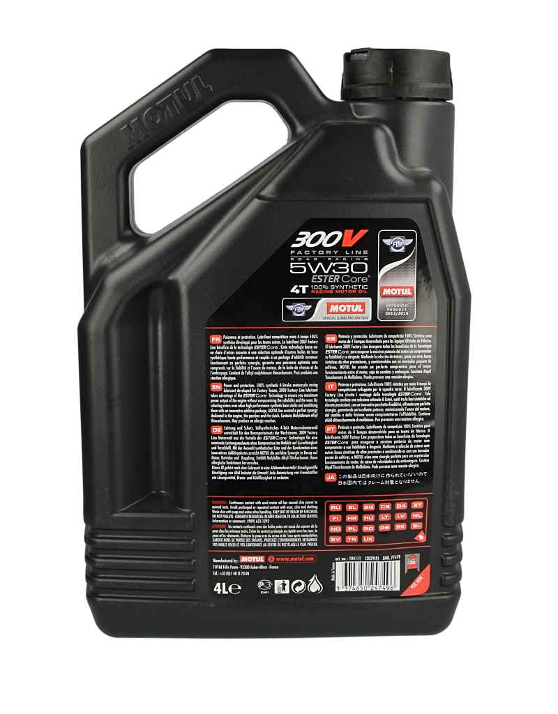 Olej 5W30 MOTUL 300 V factory line road 4T 4 l — ujęcie 15
