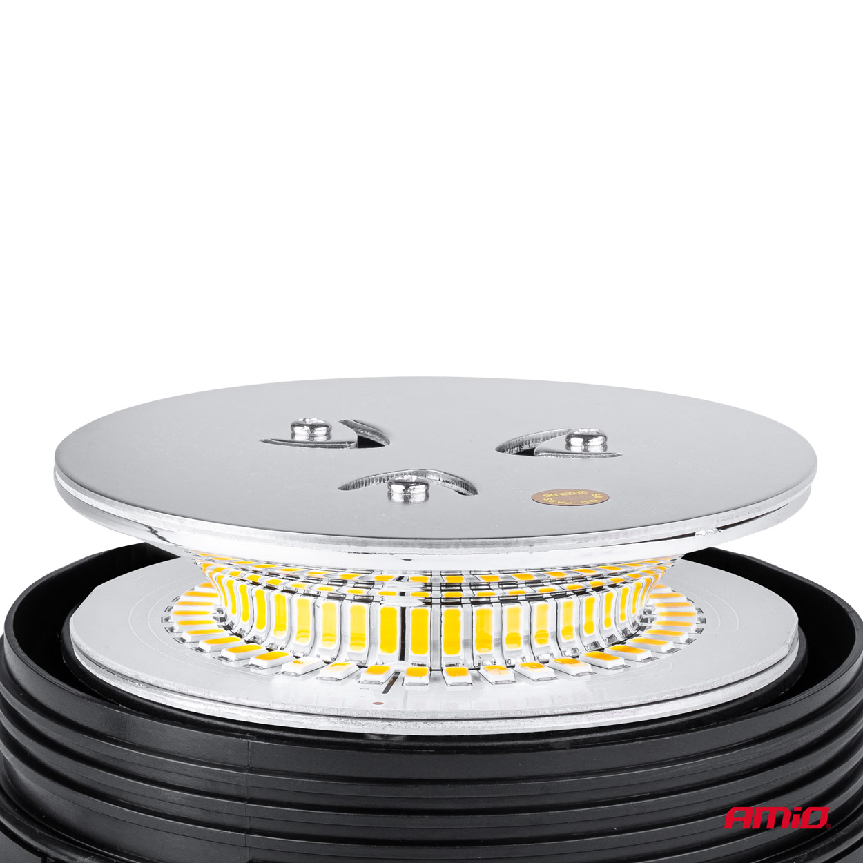 Lampa ostrzegawcza błyskowa kogut 39 LED magnes R65 R10 12 V 24 V WAR11M — ujęcie 4