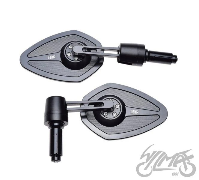 Lusterka CNC mocowane w kierownicę — komplet LM0067 — ujęcie 2