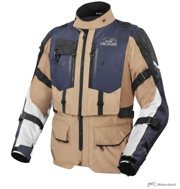 Kurtka LS2 Breakout męska sand Blue grey XXL