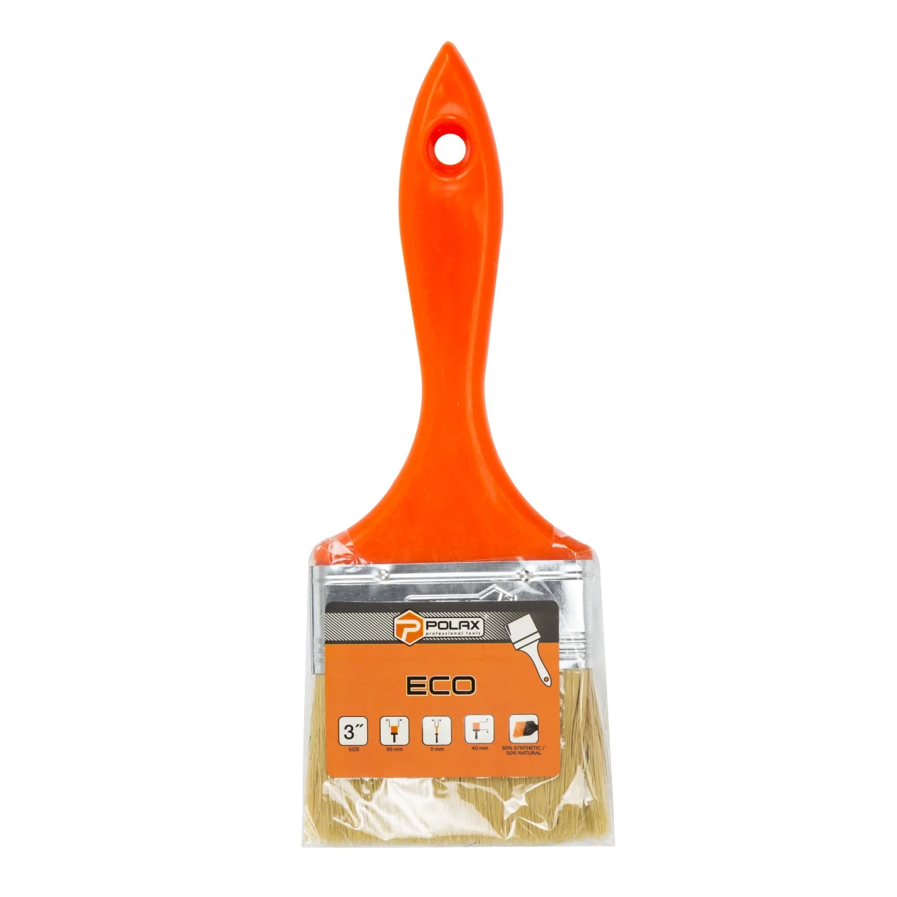 Pędzel płaski malarski ECO mieszane włosie 7.5 cm Polax — ujęcie 3