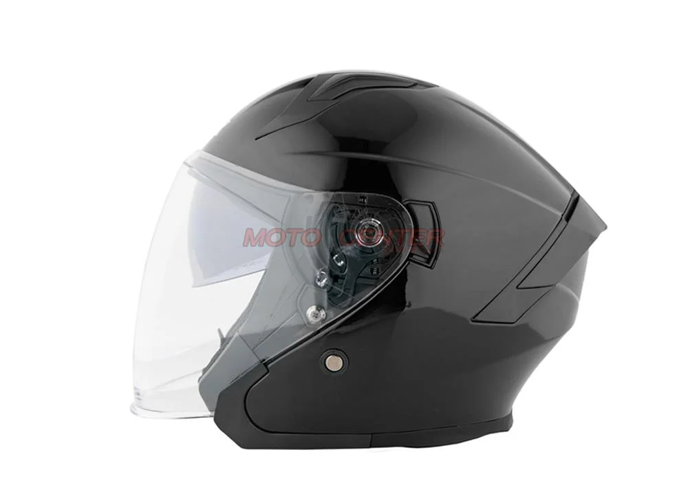 Kask motocyklowy otwarty z blendą BLEXX YA-620 czarny połysk M ECER22.06 — ujęcie 3