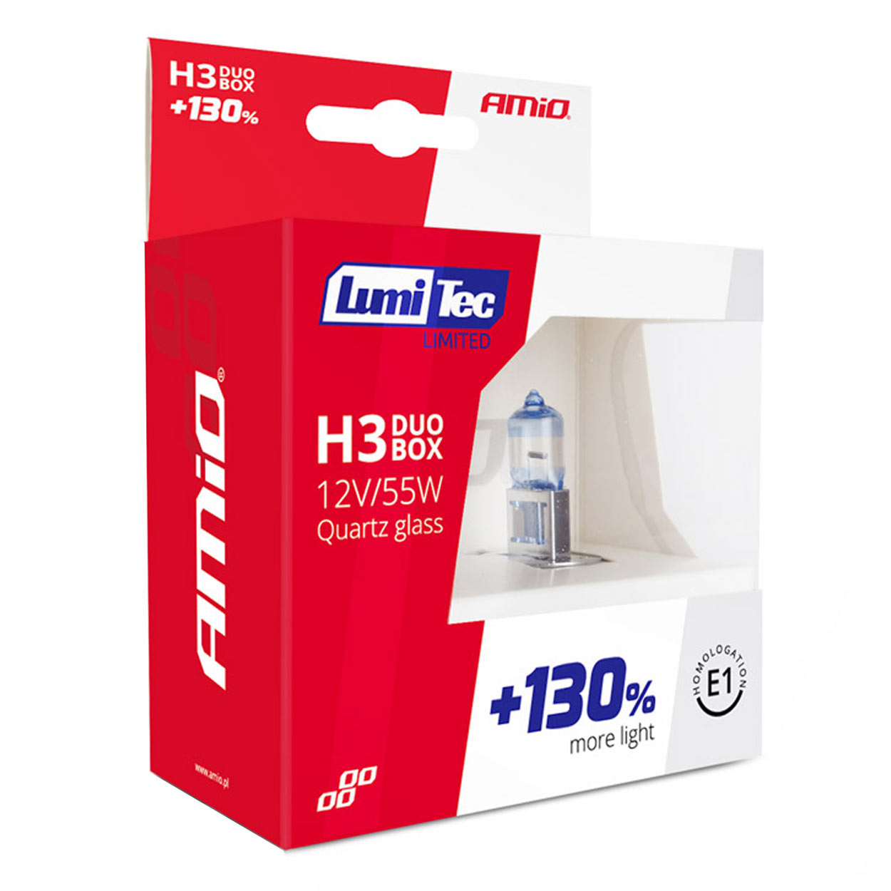 Żarówki halogenowe H3 12 V 55 W LumiTec LIMITED +130% DUO — ujęcie 5