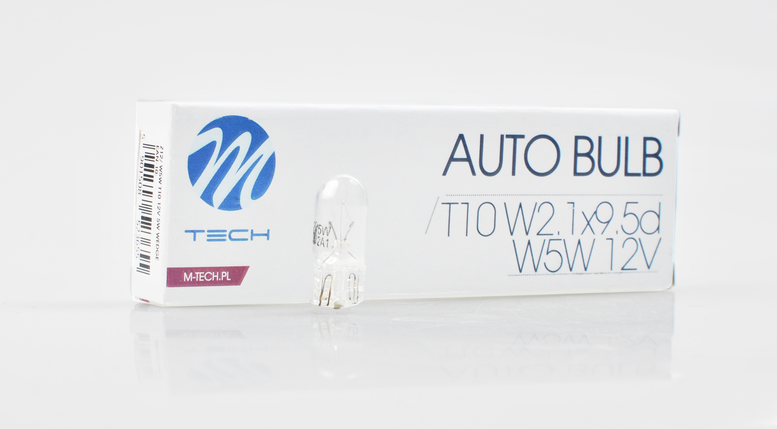 Żarówka całoszklana 12 V W5W M-Tech, 10 szt. Z12 — ujęcie 2