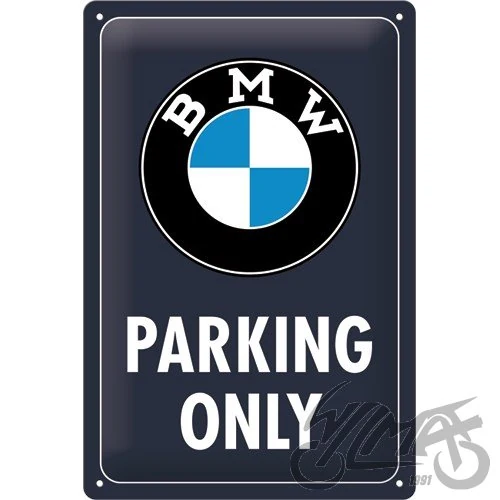 Tablica plakat 20X30 BMW parking only blue 22444 — ujęcie 1