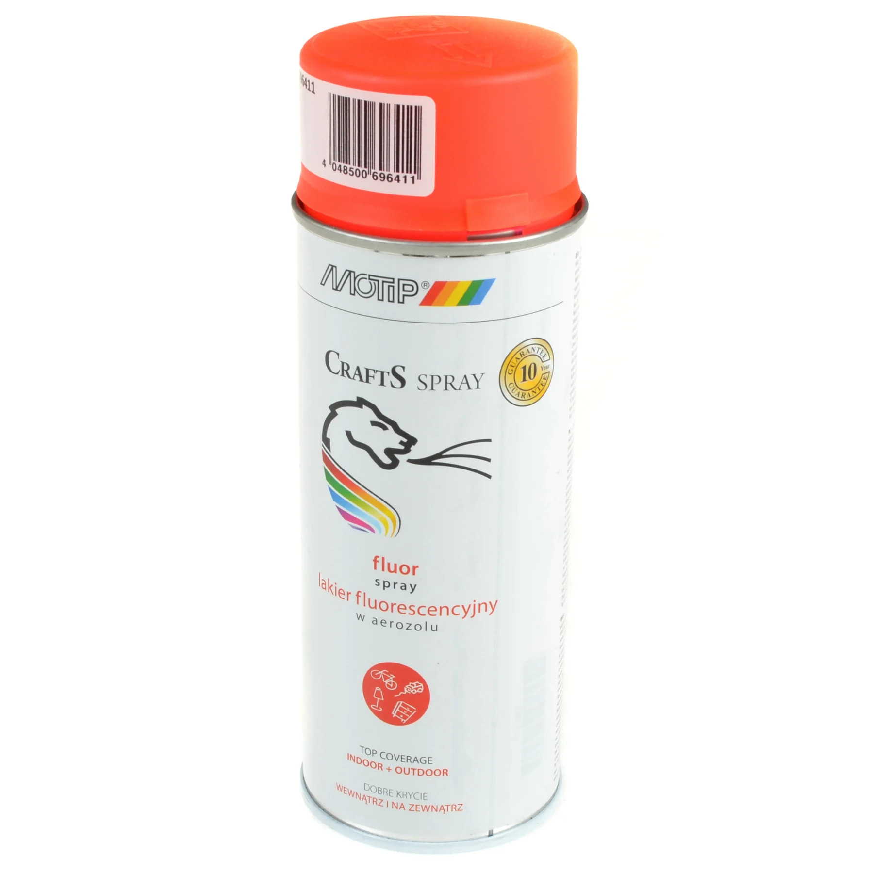 Crafts spray lakier uniwersalny fluo czerwony 400 ml — ujęcie 1