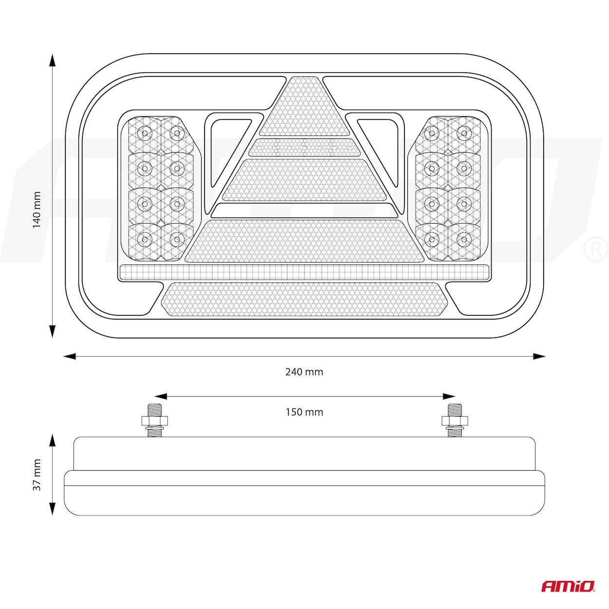 Lampa tylna zespolona LED AMiO RCL-03-L dynamiczna lewa — ujęcie 14