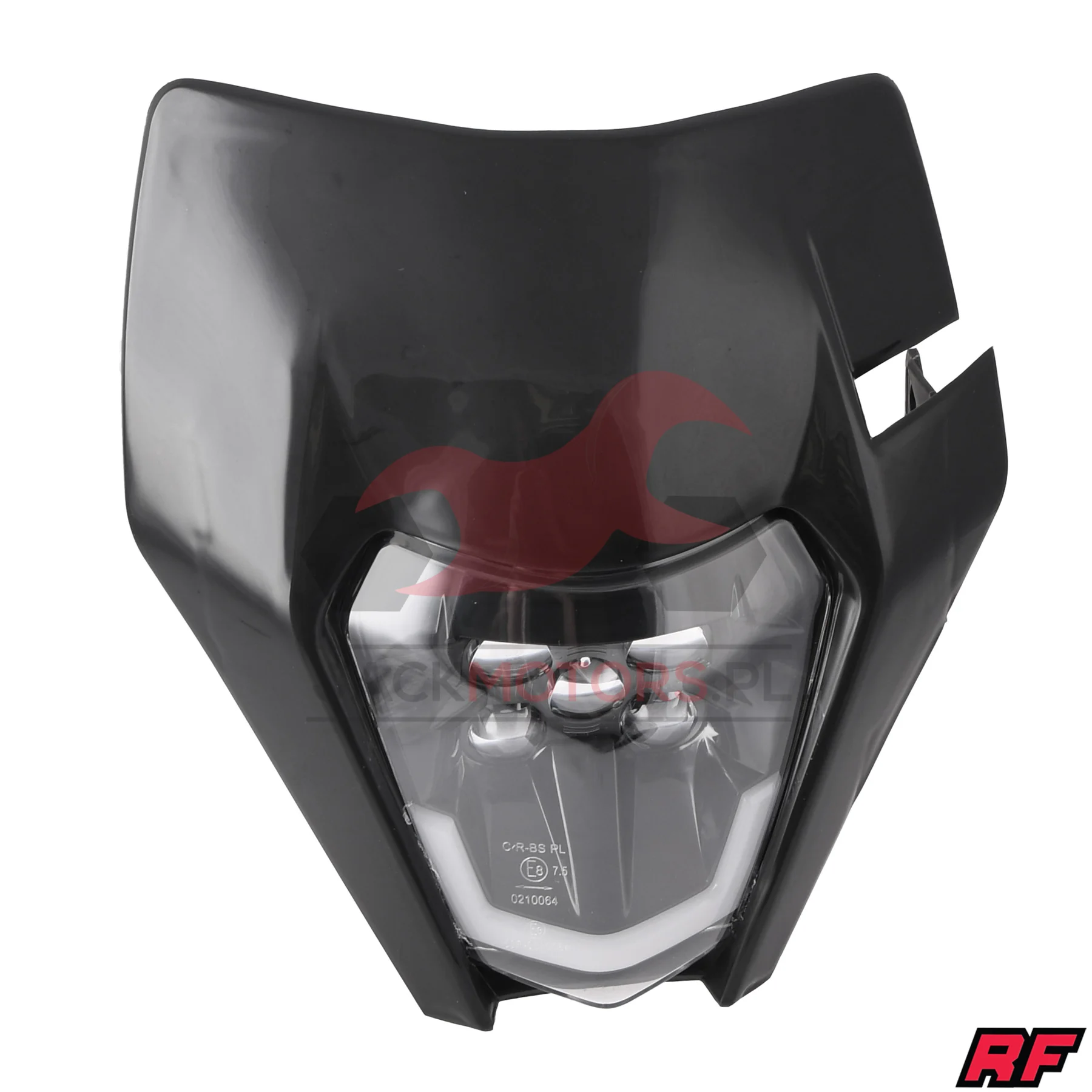 Owiewka uniwersalna Racing Force enduro LED V4 czarna — ujęcie 1